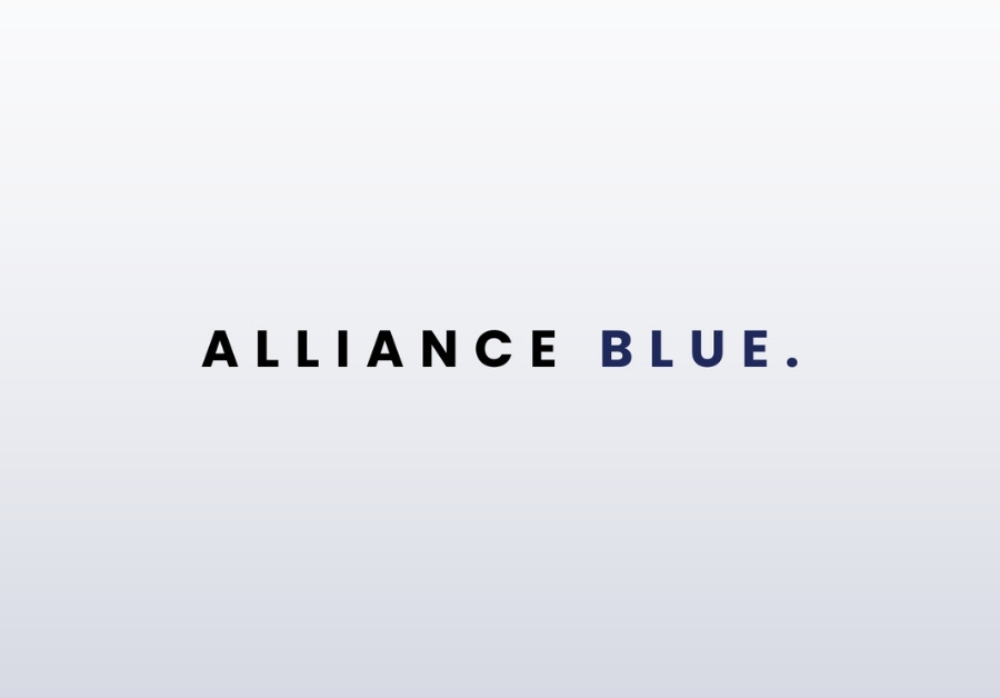 An aerial view of a flooded town.