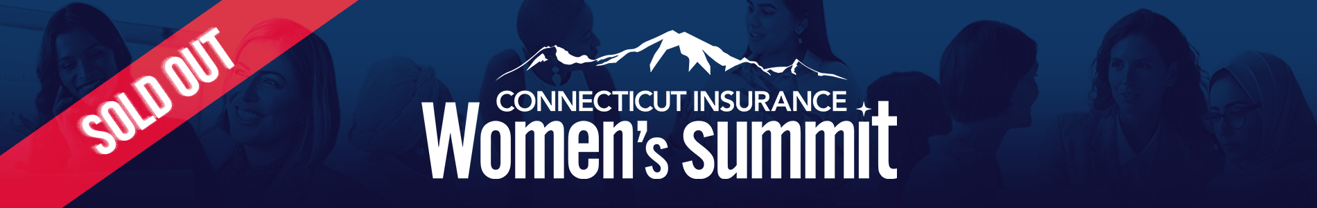 Connecticut Insurance Women's Summit sold out banner.