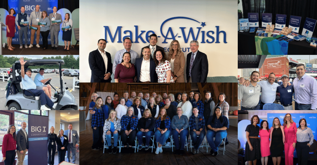 Collage of images of the Big I Connecticut Board of Directors and Staff, featuring some miscellaneous images from our events.