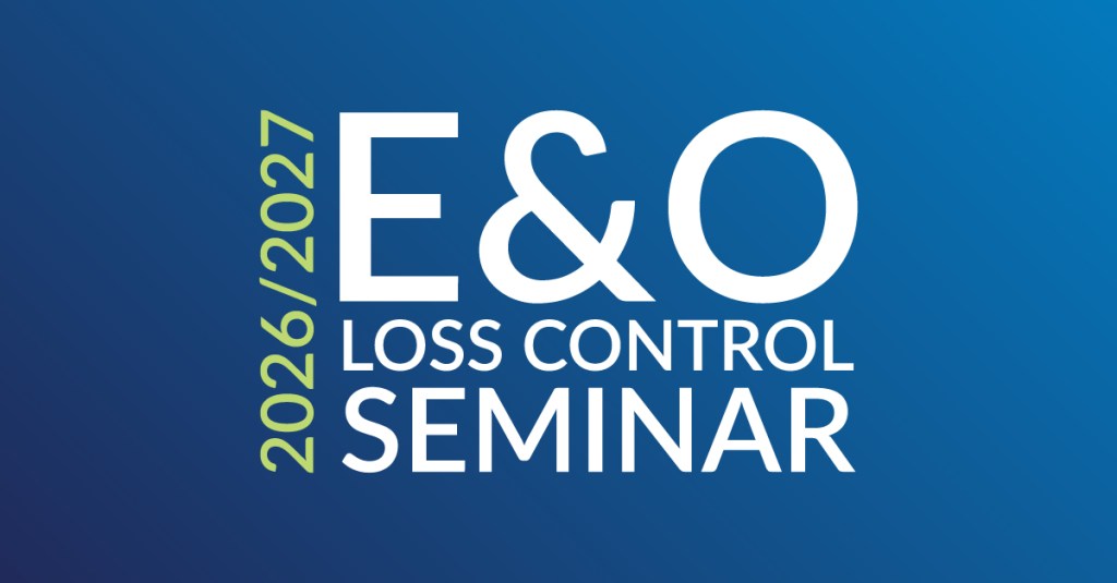 2026/2027 E&O Loss Control Seminar logo.