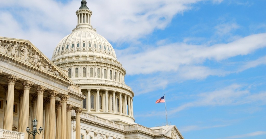 Outside view of the U.S. Capitol Building.