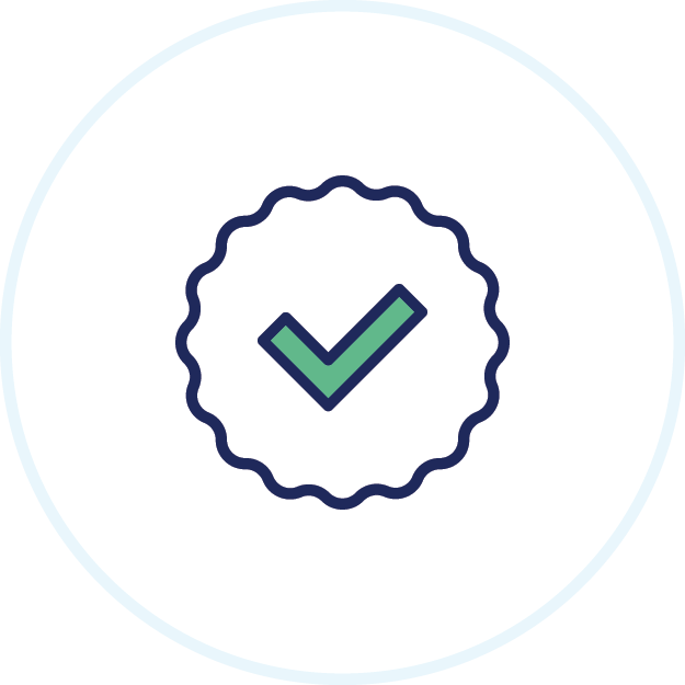 Verified checkmark icon.