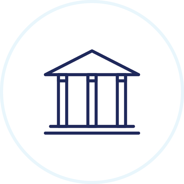 Government building icon.