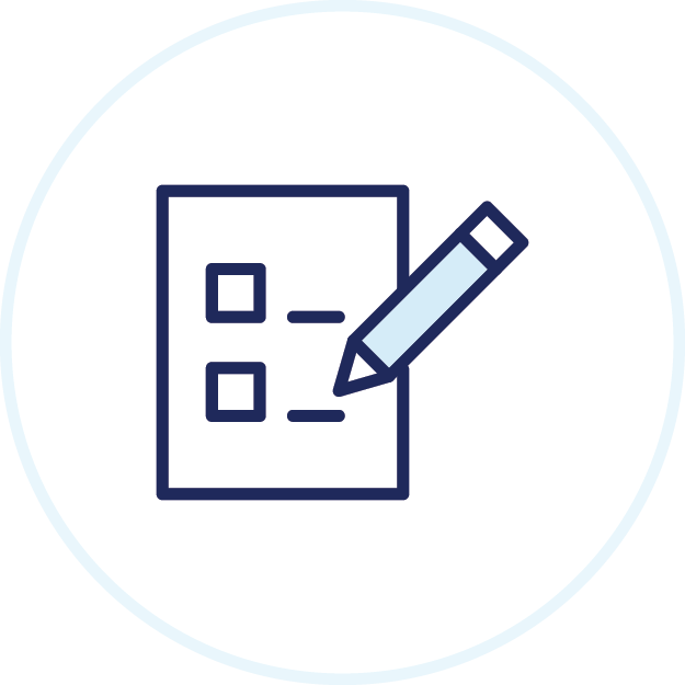 Pen and paper icon.